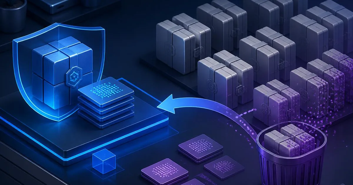 Xcode Archives diasingkan antara versi aktif dilindungi dan binaan lama untuk disemak