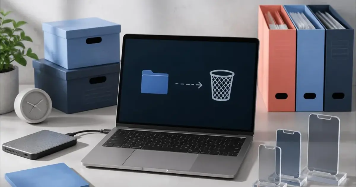 A Mac developer workspace with archives and simulator devices separated before Xcode removal